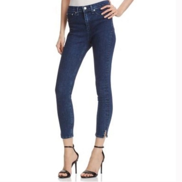 rag & bone Denim - Rag & Bone Jeans Women’s Sz 31 Blue 10” Capri Skinny Leg Dark Wash High Waisted